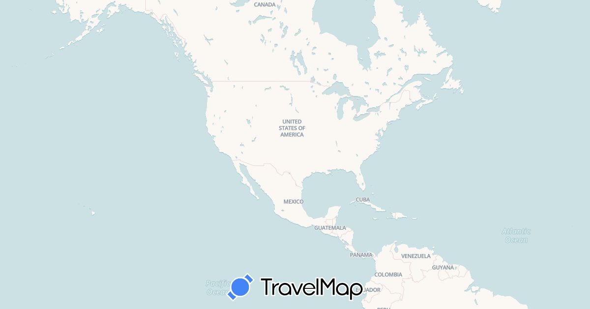 TravelMap itinerary: driving, boat, vagabus aller, vagabus retour in Canada, Costa Rica, Guatemala, Honduras, Mexico, Nicaragua, El Salvador, United States (North America)